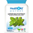 Health4All Lemon Balm Extract 1500mg per Capsule, 120 Capsules 4 Months Supply, High Strength Vegan Melissa for Anxiety, Sleep Support Supplement, Purest: no additives | Made in UK