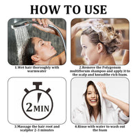 LINXINS Black Hair Shampoo for Natural Hair Colour Instant Black Hair Shampoo Hair Dye Shampoo for Men Women 3 IN 1 Long Lasting and Plant Formula (100ml)