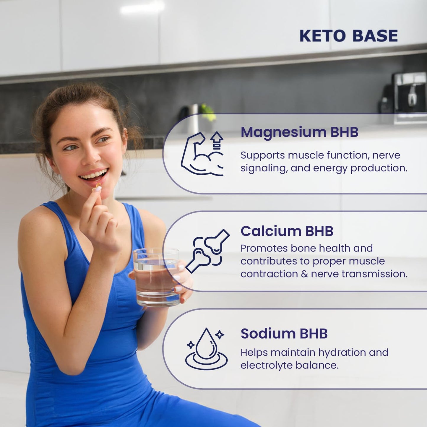 Keto Base Weight Management Capsules – All-Natural Vegan Supplement with Cinnamon Bark, Biotin, Guggul Extract, Weight Management Support, 60 Capsules, Slim Warriors
