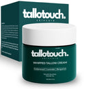 Tallotouch. Whipped Tallow Cream for Face & Body - 100% Grass-Fed Beef Tallow, Collagen, Shea Butter & Beeswax Moisturiser, Deep Hydration & Skin Repair, Essential Oils, Fast Absorbing