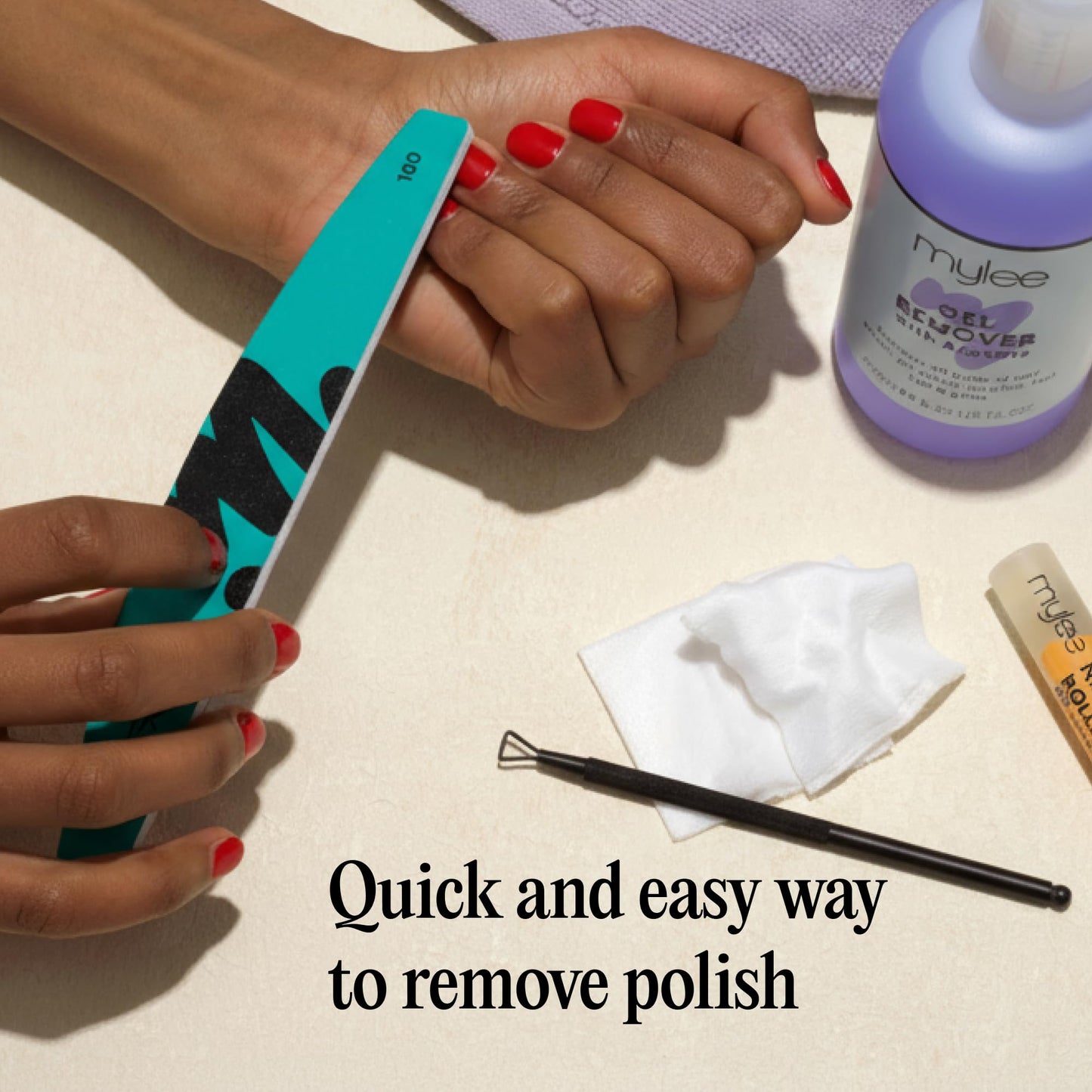 MYLEE Mylee Gel Polish Remover Acetone, Salon Professional UV LED Soak Off Nail Polish Cleaner for Manicures and Pedicures (250 ml)