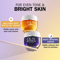 Olay Retinol 24 Night Cream Face Moisturiser, Skincare with Antioxidant Vitamin E Overnight Anti Aging Skin Care: Smooths, Renews and Hydrates, 50ml