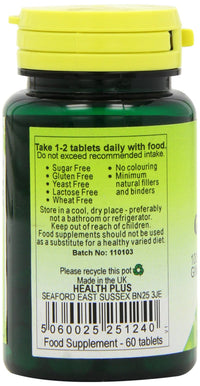 Health Plus Ginkgo 100 Memory Plant Supplement - 60 Tablets