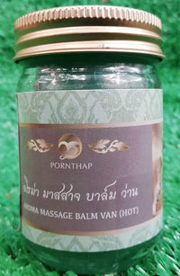 ELM VALLEY Esldpagpon Herb Thai Balm 50g Pornthap Thai Massage Balm - Green Herbal 50g XL Jar *Buy 1 Get 1 Jar Free!*