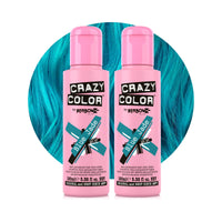 Crazy Color Blue Jade Semi Permanent Hair Dye Duo 200ml