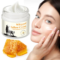 Generic Beef Tallow for Skin,Meifenla Tallow and Honey Cream Natural Tallow Face Moisturizer, Organic Hydrating Beef Tallow Balm Deeply Moisturizing for Face & Body Skin Care Cream for Dry Skin