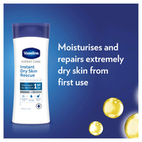 Vaseline Expert Care Instant Dry Skin Rescue Body Lotion dermatologically tested moisturiser for very dry skin 400 ml