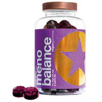 STARPOWA Starpowa Meno Balance Menopause Gummies for Women - Help with Hormone Balance, Hot Flushes & Sleep - Support Energy, Mood & Skin - Plant-Based, Gluten-Free, Low Sugar - Blackcurrant, 60 Chews