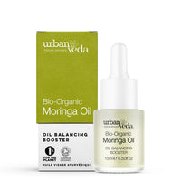 Urban Veda Bio Organic Moringa Oil | For Pimple & Acne Prone Skin| Oil Balancing Booster with Squalene | Vitamin A, B, C & E Bio Oil for Face | For Teens to Adults |Rejuvenates & Nourishes Skin | 15ML