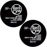Redone Hair Styling Aqua Wax Black 3 x 50ml | Gel Wax | Lime Scent | Extra Hold | Men & Women Hair Wax | Long Lasting | Shiny Look | Maximum Control 3 PCS