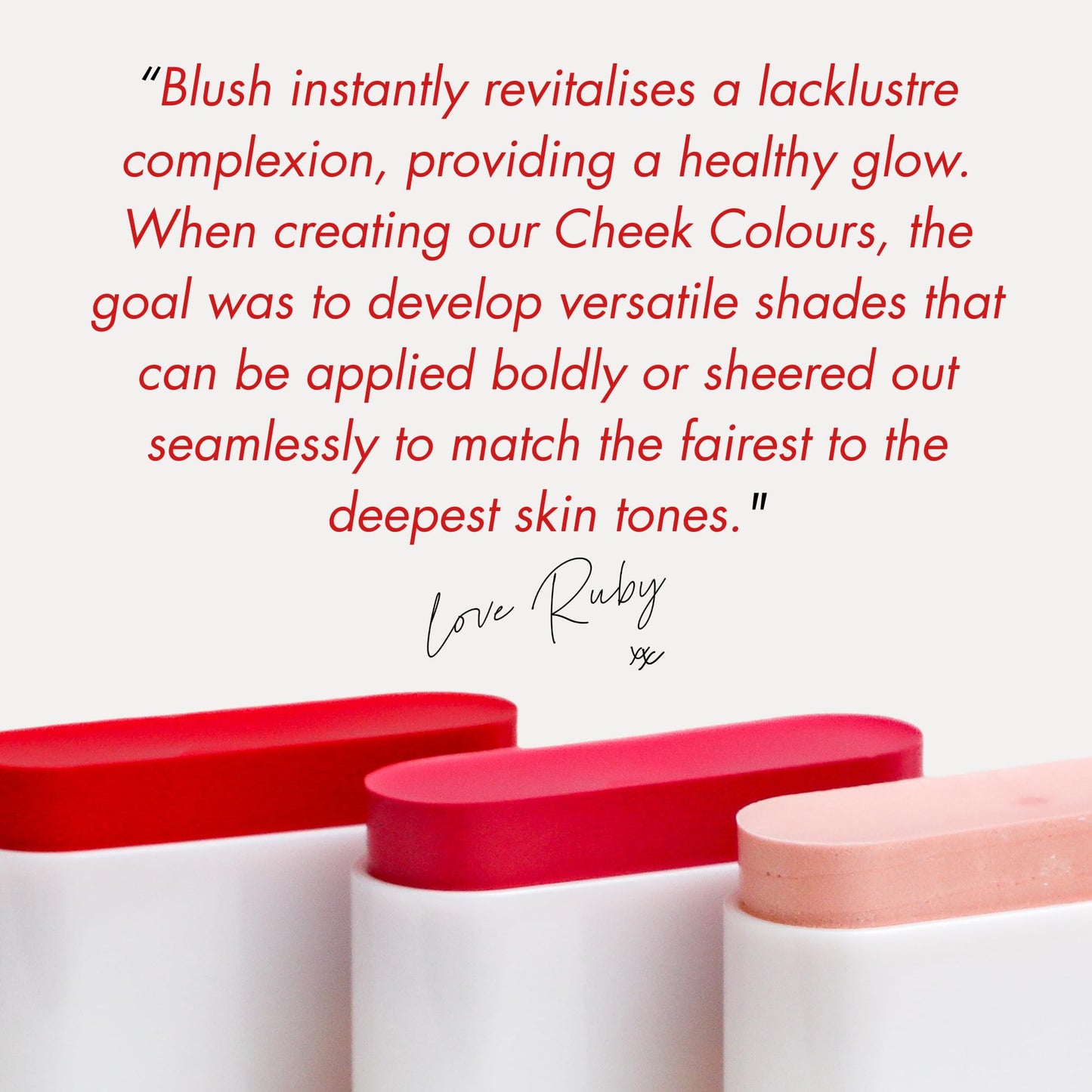 Ruby Hammer Cheek Colour – Pink | Multi-Use Cream Stick for Cheeks, Lips & Eyes | Buildable Blush & Lip Tint | Hydrating Formula with Macadamia Oil | Vegan | 11g | Made in Korea