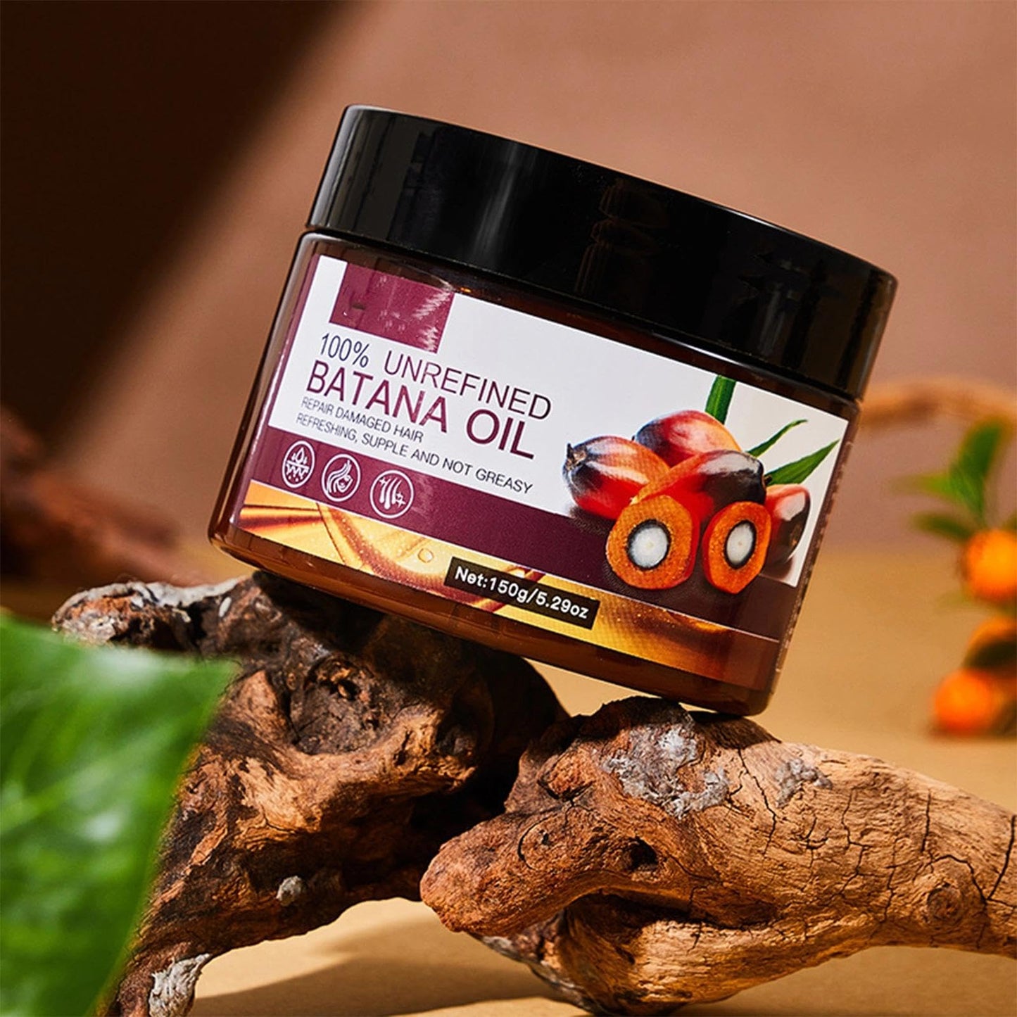 OunTechGlory Organic Batana Oil from Honduras for Hair Growth - Reduce Hair Loss, Split Ends, and Enhance Thickness - Ideal for Men and Women - 150g