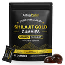 Shilajit Gummies for Men & Women Natural Himalayan Shilajit Gold Gummy, 3000mg, Rich in Ashwagandha and Gokshura with 85+ Minerals, Boost Your Vitality Health and Endurance, 60 Gummies