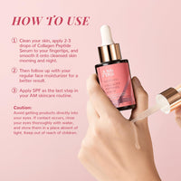 ANAiRUi Collagen Peptide Serum for Face with Hyaluronic Acid | Targets Fine Lines & Wrinkles | Plumps and Firms Skin | Anti-aging Collagen Serum for Face & Neck, 30ml