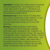 Organic Herbal Remedies 100 ml Peppermint Tincture