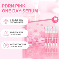 20Pcs PDRN Pink One Day Serum - Salmon DNA Repair Essence, Moisturizing & Firming Facial Treatment,Ultra Hydrating Serum with Niacinamide & Hydrolyzed Collagen, for Glowing Skin, Korean Skincare