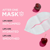 Garnier SkinActive Moisture Bomb Cherry Lip Mask, Enriched With Cherry & Panthenol, Lip Mask For Dry Lips, Nourish & Smooth Lips In 15 Minutes, Vegan Tissue