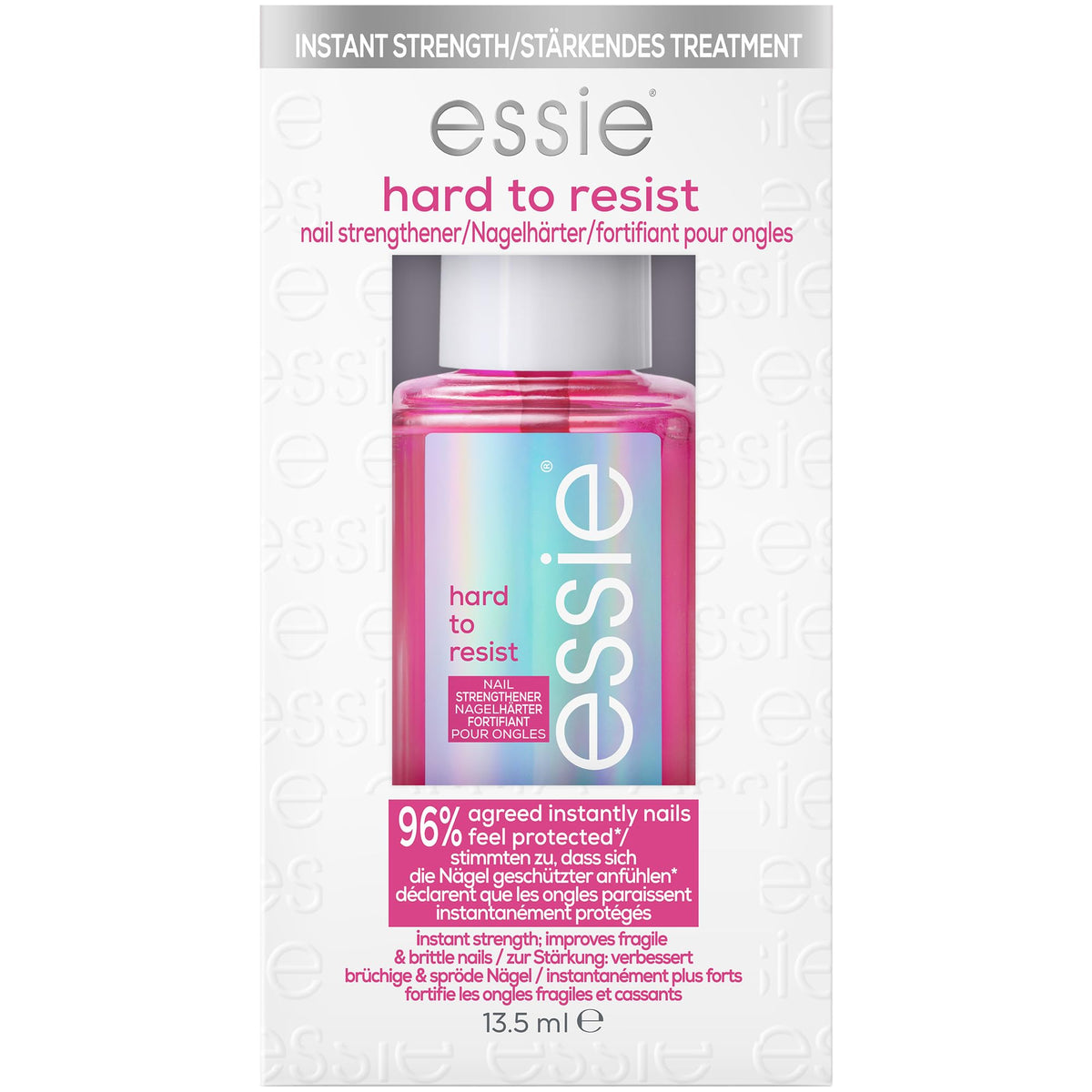 essie Essie Nail Care Hard To Resist Nail Strengthener: Pink Tint, Glow & Shine