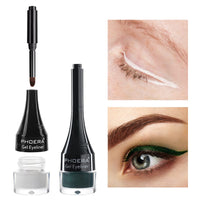 Phoera PHOERA GEL EYELINER LONG LASTING WATERPROOF SMUDGE PROOF 24H MAKEUP 10 SHADE UK (207 GREEN)
