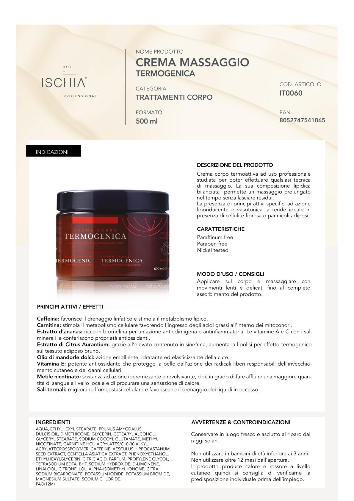Sali di Ischia Ischia Spa Crema Termogenica