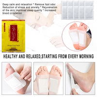 DRTRU 60pcs Ginger Detox Foot Pads - Anti-Swelling Ginger Detoxing Patches for Foot Care, Stress Relief, Improved Sleep