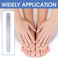 Diamond Deb Nail File, Foot Dresser Stainless Steel Double Sided Diamond Dust Coating Dry Skin Remover Strong Metal Nail File File Podiatry Foot Care Instruments for Women and Men (6" & 7")