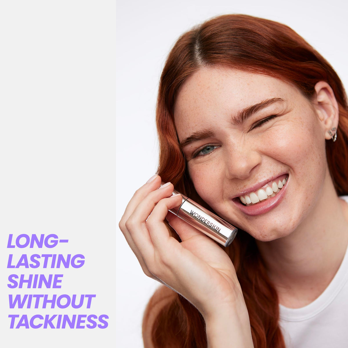 Wonderskin Lip Oil Rehab Serum - Hydrating and Moisturizing Clear Serum for Dry Lips - Natural, Vegan and Non-sticky (Clear)