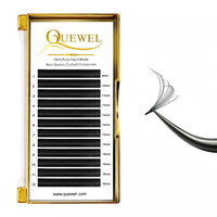QUEWEL Easy Fan Lashes 0.05D Curl Mix 9-16mm Easy Fan Russian Lashes 2D-20D Volume Lash Extensions Self Fanning Eyelash Extensions Volume Automatic Blooming (0.05D Mix 9-16)