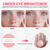 Leogony 2 Pcs Under Eye Brightener, Super Luminous Concealer for Dark Circles Spots (Pink)