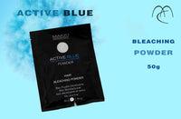 Makki Active Blue Hair Bleach Bleaching Powder with ANTI YELLOW molecules 50g Powerful up to 5 level lift Hair Lightening