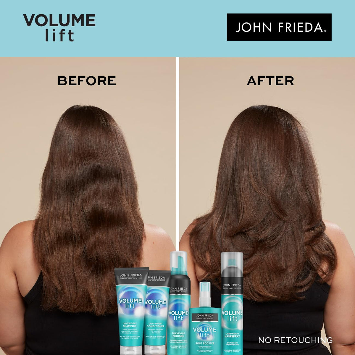 John Frieda Volume Lift Conditioner , Purple, 75 ml (Pack of 1), 75.0 millilitre, Pack of 1