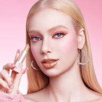 Oulac Shimmer Lipstick for Women - Nude Moisture Tinted Lip Balm, For Extremely Dry, Cracked Lips, Glitter Surface, Creamy Formula, Hydrating Lip Care, Natural Origin, Vegan (PG13) Sahara Glow