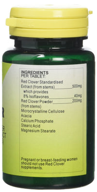 Health Plus Red Clover (40mg Isoflavones) Women's Health Plant Supplement - 30 Tablets