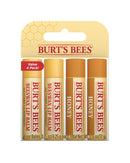Burt's Bees Lip Balm Multipack, Moisturising Lip Balm Set With Beeswax & Honey, Value Pack, 4x4.25g