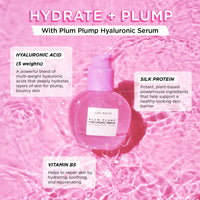 Glow Recipe Serum Skin Care Set - Avocado Ceramide Serum + Strawberry Smooth AHA BHA Serum + Plum Plump Hyaluronic Acid Serum + Pomegranate Peptide Firming Serum Set - 4 Piece Travel Skincare Gift Set