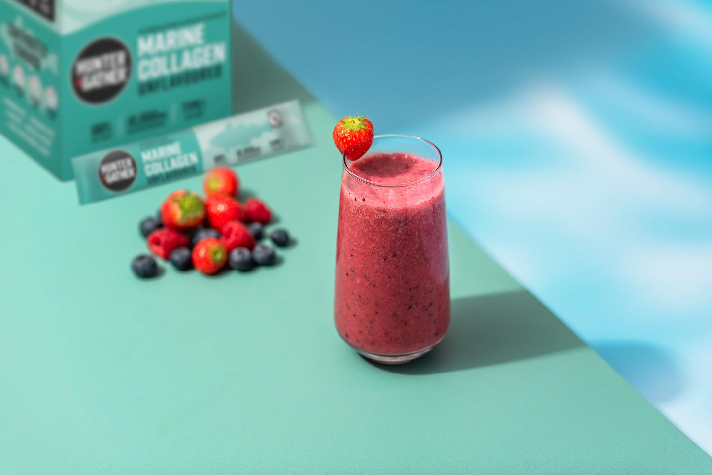 Hunter & Gather Marine Collagen Powder 30 x 5g Sachets | Pure Unflavoured Hydrolysed Wild Caught Marine Collagen Peptides Powder for Hair Skin Nails Muscles | Collagen Supplements for Women and Men