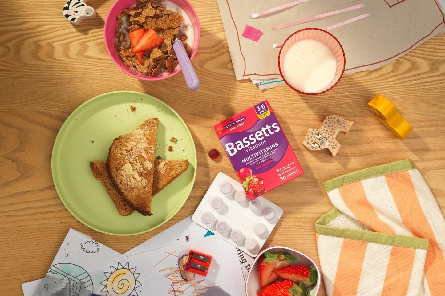 BASSETTS VITAMINS Bassetts Vitamins 3-6 Years Strawberry Flavour Multivitamins 60 Gummies