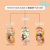 7th Heaven Rescue Hair Mask Mulitpack of 4 - Deep Conditioning Treatment with Argan Oil & Panthenol for Stronger, Shinier, and Healthier Hair
