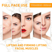 Korean Turmeric Face Cream - Anti-Aging Turmeric Cream & Face Moisturiser for Dull & Dry Skin - K Beauty Skincare with Hyaluronic Acid, Glycolic Acid, Aloe & Shea Butter - Ultra Glow Cream for Women