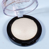 LYNTYAOU White Eyeshadow, Single Glitter Eye Shadow Pallets for Women, Highly Pigmented Long Lasting Metallic Shimmering Baked Eye Shadows Highlighter Powder, Gift for Women & Girls