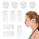 100 Pcs Ear Covers for Hair Dye, Clear Disposable Ear Covers for Shower Waterproof Plastic Ears Protectors Ears Shower Caps Care for Hair Dye Bathing Spa Salon Home Hotel