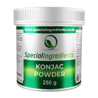 SPECIAL INGREDIENTS Konjac Gum Powder (Konjac Glucomannan) Premium Quality 250g - Vegan, Non-GMO, Gluten Free – Recyclable Container