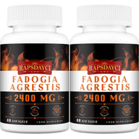 Rapsdayci Fadogia Agrestis 2400mg High Potent 50:1 Ratio Extract Powerful Fadogia Agrestis Supplement, Supports Stamina, Strength, Muscle Health & Recovery, Drive & Performance 120 Count (Pack of 2)