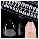 gelike ec Gelike ec XXS Almond Full Cover Soft Nail Tips - 240Pcs Acrylic False Nails - 18 Sizes Long Lasting Nail Tip for Gel Extension DIY Practice Art Design Home Press on Nails Salon Manicure Supplies