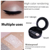 HIVETZ White Eyeshadow Single,Single Matte White Eyeshadow,Pressed Fine Powder Eyeshadow,Shimmer Pearl Shadow Single White Eye Make-Up,High Pigment Long-lasting Sweatproof Single EyeShadow for Performance