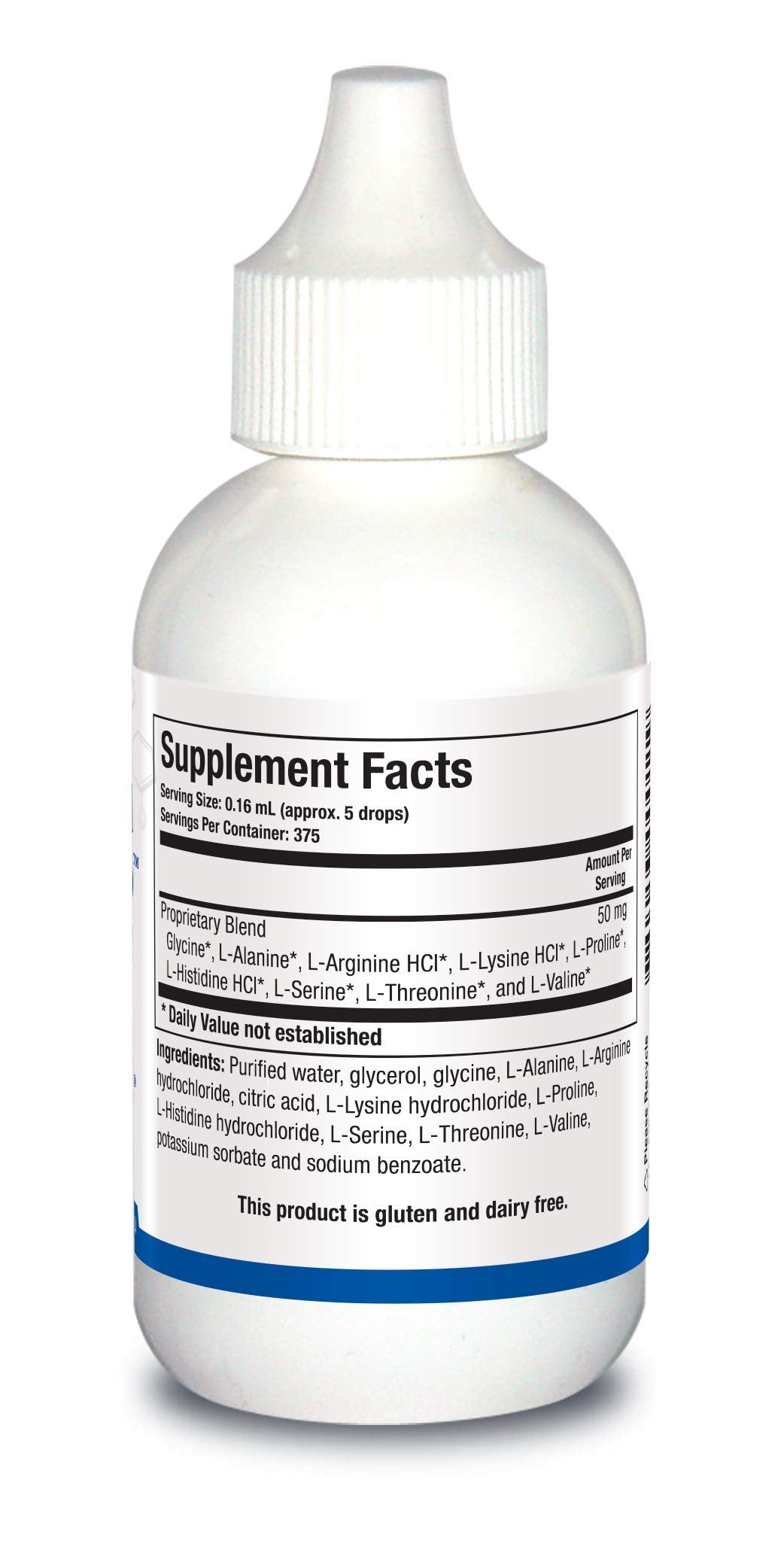 Biotics Research Amino Acid Quick Sorb Liquid Formula, Highly Absorbed, Glycine, L Alanine, L Arginine HCl, L Lysine HCl, L Proline, L Histidine HCl, L Serine, L Threonine, L Valine 2 Fluid Ounces
