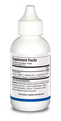 Biotics Research Amino Acid Quick Sorb Liquid Formula, Highly Absorbed, Glycine, L Alanine, L Arginine HCl, L Lysine HCl, L Proline, L Histidine HCl, L Serine, L Threonine, L Valine 2 Fluid Ounces
