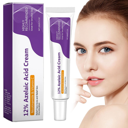 Azelaic Acid Cream,Azelaic Acid Face Cream,Azelaic Acid Serum,Azelaic Acid 12% Facial Serum,Facial Serum Cream,Niacinamide & Vitamin C Face Cream,For All Skin Types (20g)