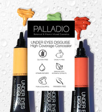 Palladio Full Coverage Concealer, Under Eyes Disguise, Creamy Face and Eye Concealer, Evens Skin Tone, Conceals Blemishes, Dark Circles and Fine Lines, Use with Concealer Brush, Vanilla Latte