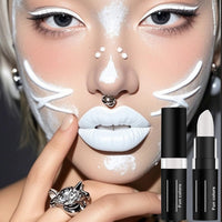 Generic 3 Pack Sweat-Proof Face Paint Sticks – Red, White & Black Skull Clown Makeup for Halloween, SFX Cosplay, Goth Looks, Safe for Lips & Eyes, Long-Lasting England Flag Colors